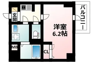 S-RESIDENCE新大阪Rish【9階】の間取り