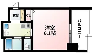 エステムコート新大阪Ⅴソレックス【9階】の間取り