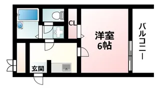 U-ro新大阪【7階】の間取り