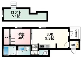 サザンモデラート【2階】の間取り