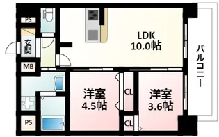 プレサンス東三国エンブレイス【12階】の間取り