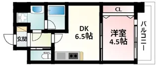 プレジオ江坂Ⅱ【10階】の間取り