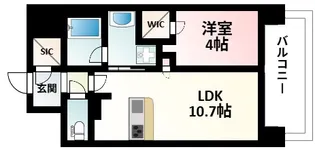 ソルレヴェンテ江坂広芝町【3階】の間取り
