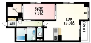 CASSIA江坂【4階】の間取り
