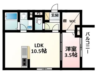 ルリアン壱番館【2階】の間取り
