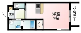 グリュック豊津【3階】の間取り