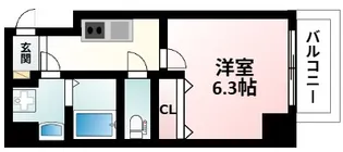 1Kの間取り画像