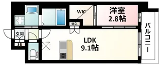 大阪府大阪市淀川区東三国2丁目【マンション】の間取り