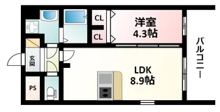 プレサンス新大阪ヴィガ【10階】の間取り