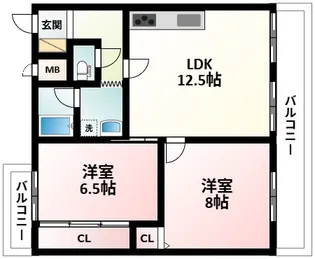 ネオハイツ第3新大阪【11階】の間取り