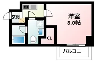 RIDGE江坂【1階】の間取り