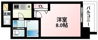 エスリード新大阪コンフォールⅠ番館【5階】の間取り