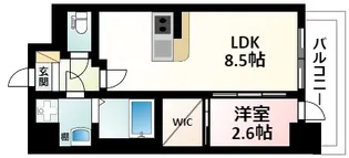 セレニテ西中島アリア壱番館【2階】の間取り