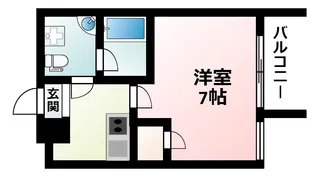 アスール江坂3rd【6階】の間取り