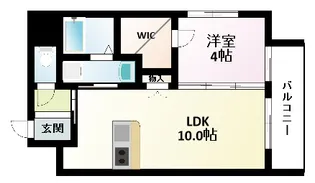 サムティ江坂JuReve【4階】の間取り