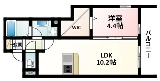 ルリエ江坂【1階】の間取り