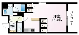 1Rの間取り画像