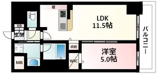 ラヴィベール江坂【8階】の間取り