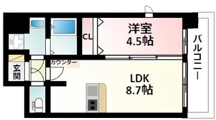 プレサンス新大阪ザ・シティ【12階】の間取り
