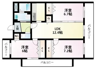 ふじハイツ【6階】の間取り