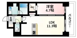 ルシア新大阪【2階】の間取り