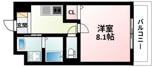 アルモニア江坂【4階】の間取り