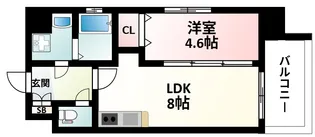ファーストステージ江坂パークサイド【3階】の間取り