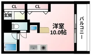ベルハイム江坂【2階】の間取り