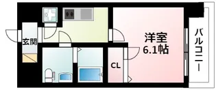 エスリード北大阪レジデンス【9階】の間取り