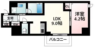 YOU'S七番館【4階】の間取り