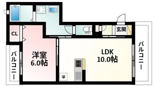 インフィニティ北川口【2階】の間取り