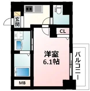エスリード江坂セントラム【15階】の間取り