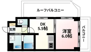 フローライト緑地公園【5階】の間取り