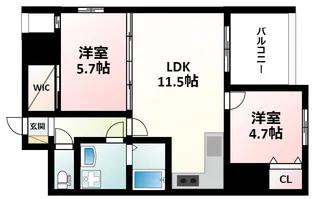 ノルデンハイム江坂アドバンス【12階】の間取り