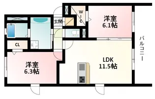 M&M gracia【1階】の間取り