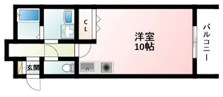 ミラクルセブン江坂【6階】の間取り