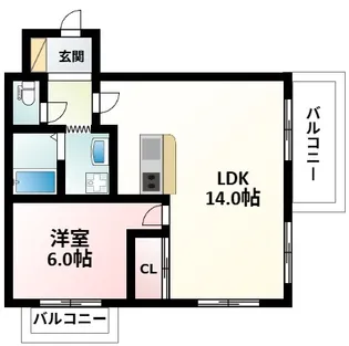 JMRレジデンス新大阪【2階】の間取り