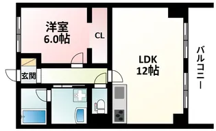 緑地JIROⅡ【12階】の間取り