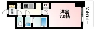 W-STYLE新大阪Ⅱ【12階】の間取り