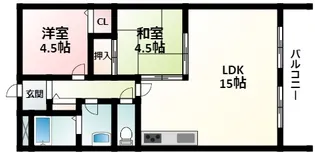 ベルフィード新大阪【4階】の間取り