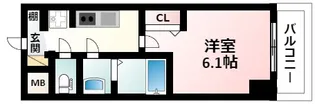 プレサンス東三国駅前グランクラス【3階】の間取り