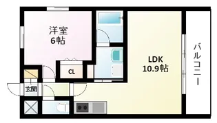 S-RESIDENCE江坂【10階】の間取り