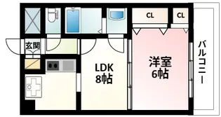 1LDKの間取り画像