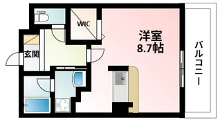 ラトゥール江坂【1階】の間取り
