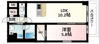 グランカーサ新大阪SOUTH【2階】の間取り