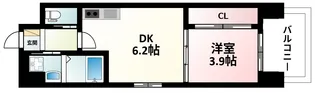 ライブガーデン江坂Ⅳ【9階】の間取り