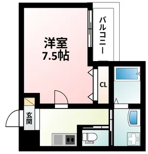 ワコーレヴィータ江坂EAST【1階】の間取り