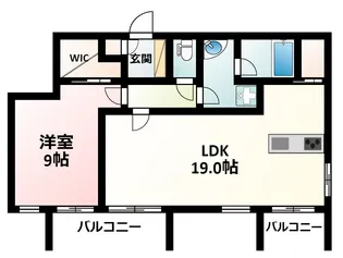 アスール江坂3rd【14階】の間取り