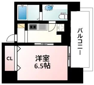 オリエンタル江坂【13階】の間取り