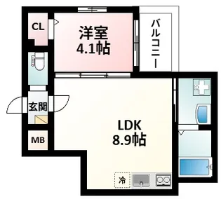 ヴェルメゾン新大阪【3階】の間取り